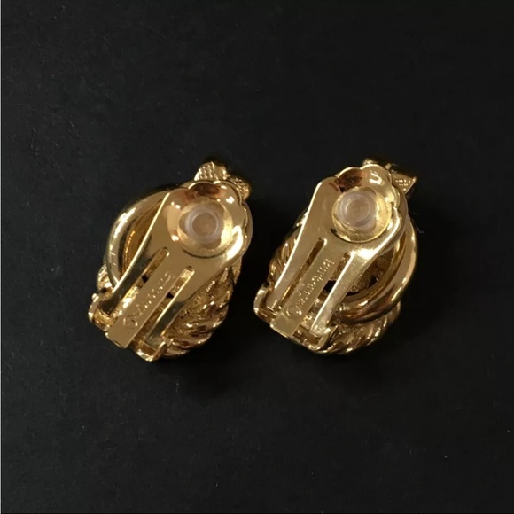 Burberrys Rope Gold Tone Earrings - Picture 3 of 7